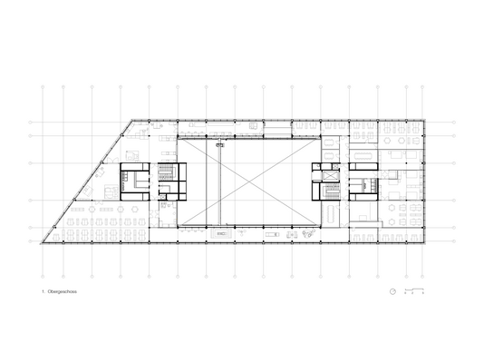 Waldrap Innovationspark Biel Grundriss 1 OG